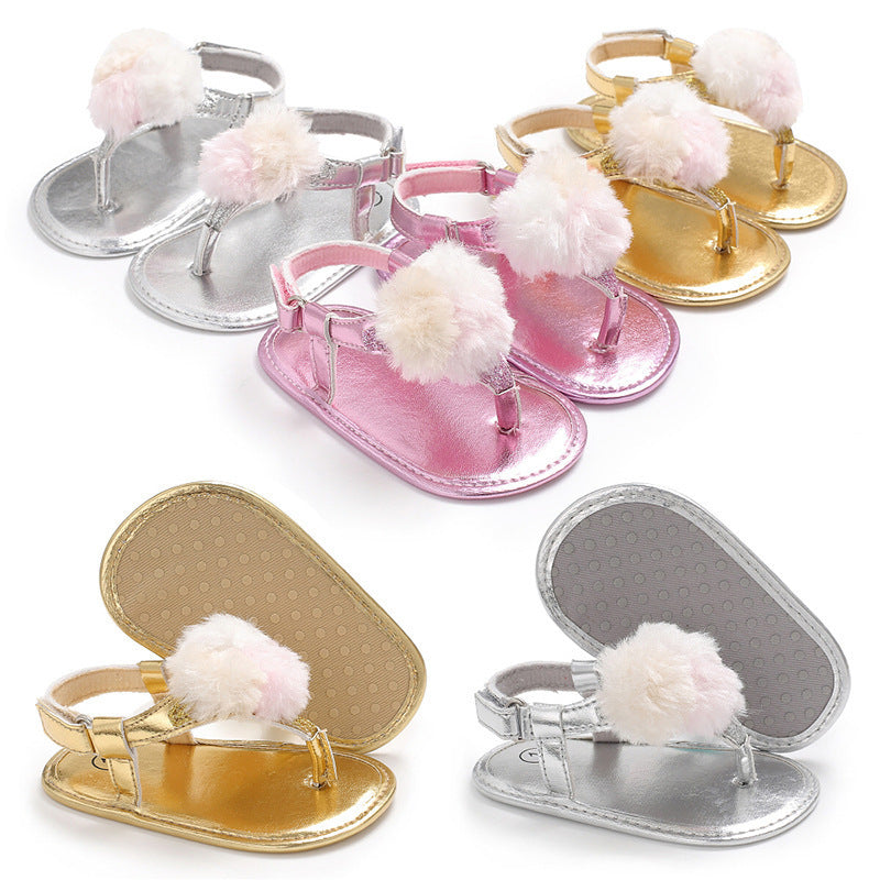 Summer style 0-1 year old baby shoe clip sandals