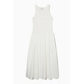 Black And White Two-color Casual Round Neck Stitch Stitching Vest Dress