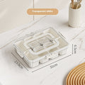 8 Grids Divided Serving Tray Fruits Snack Box Organizer Food Storage Container Seasoning Separator Box Refrigerator Organizer