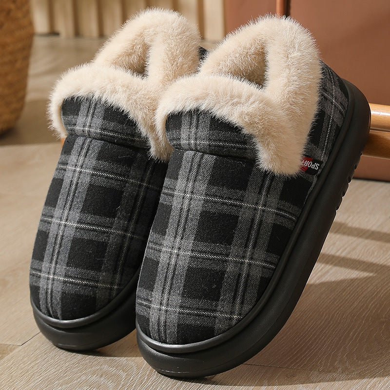 New Ankle Wrap Cotton Shoes Men And Women