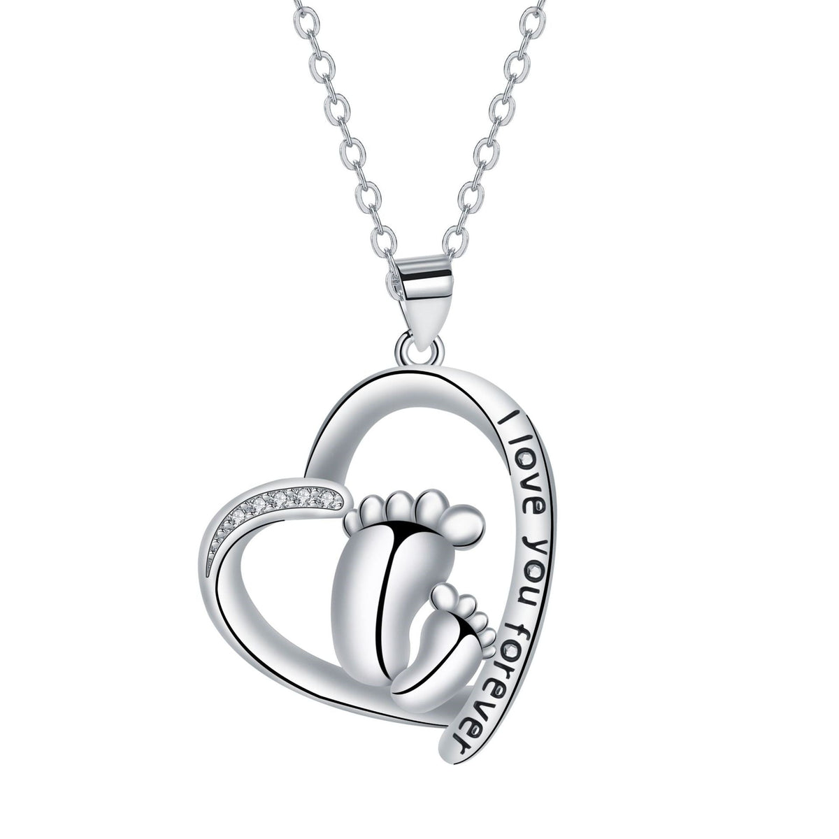 Fashion Heart-shaped Ankle Pendant Necklace Mother's Day Gift