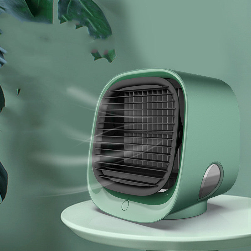 Air Cooler Fan Mini Desktop Air Conditioner with Night Light Mini USB Water Cooling