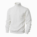 Knitted Solid Color Men's Fashion Jacquard High Collar Warm Sweater