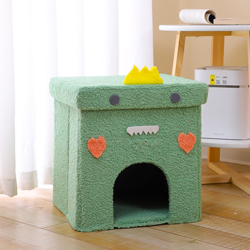 Fully Enclosed Foldable Cat Nest Four Seasons Universal Gift Box House Ins Style