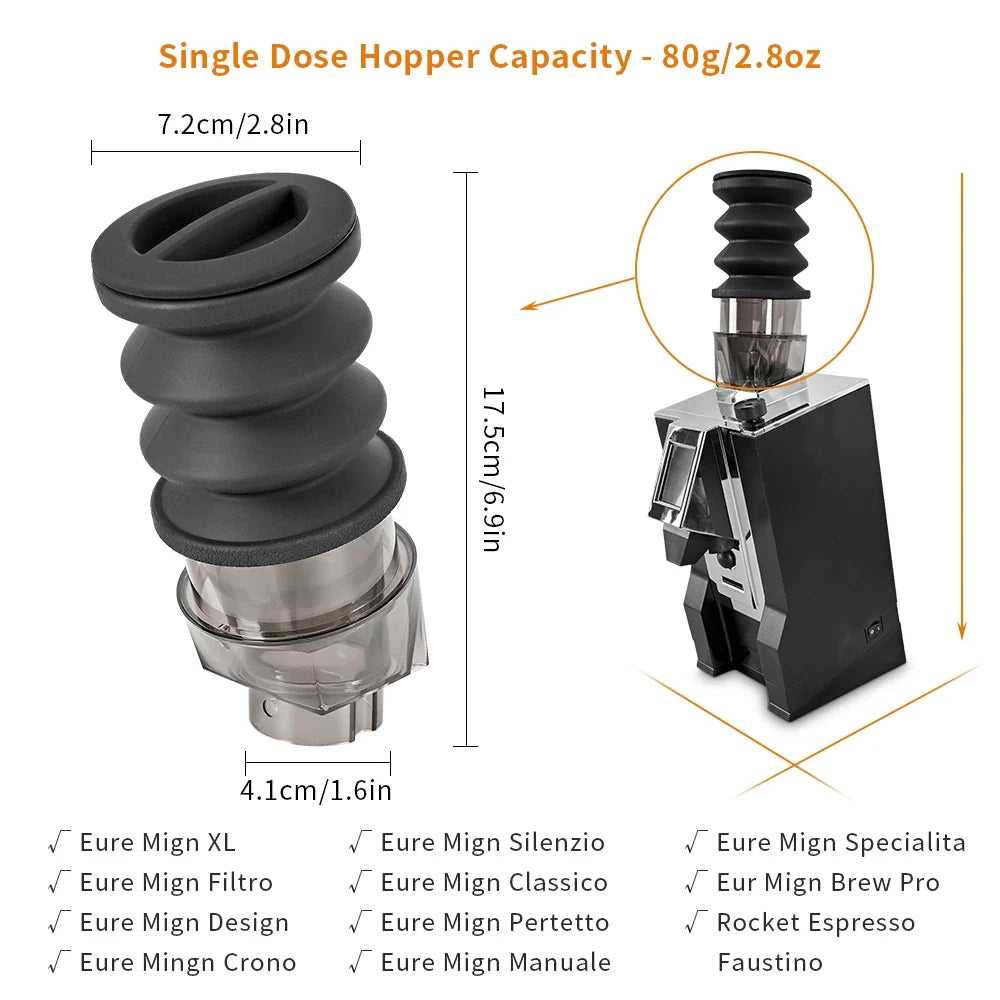 CAFEMASY Coffee Beans Grinder Single Dose Hopper Bellows For Eureka Oro Mignon Coffee Grinder Bean Bin Blowing Cleaning Tools