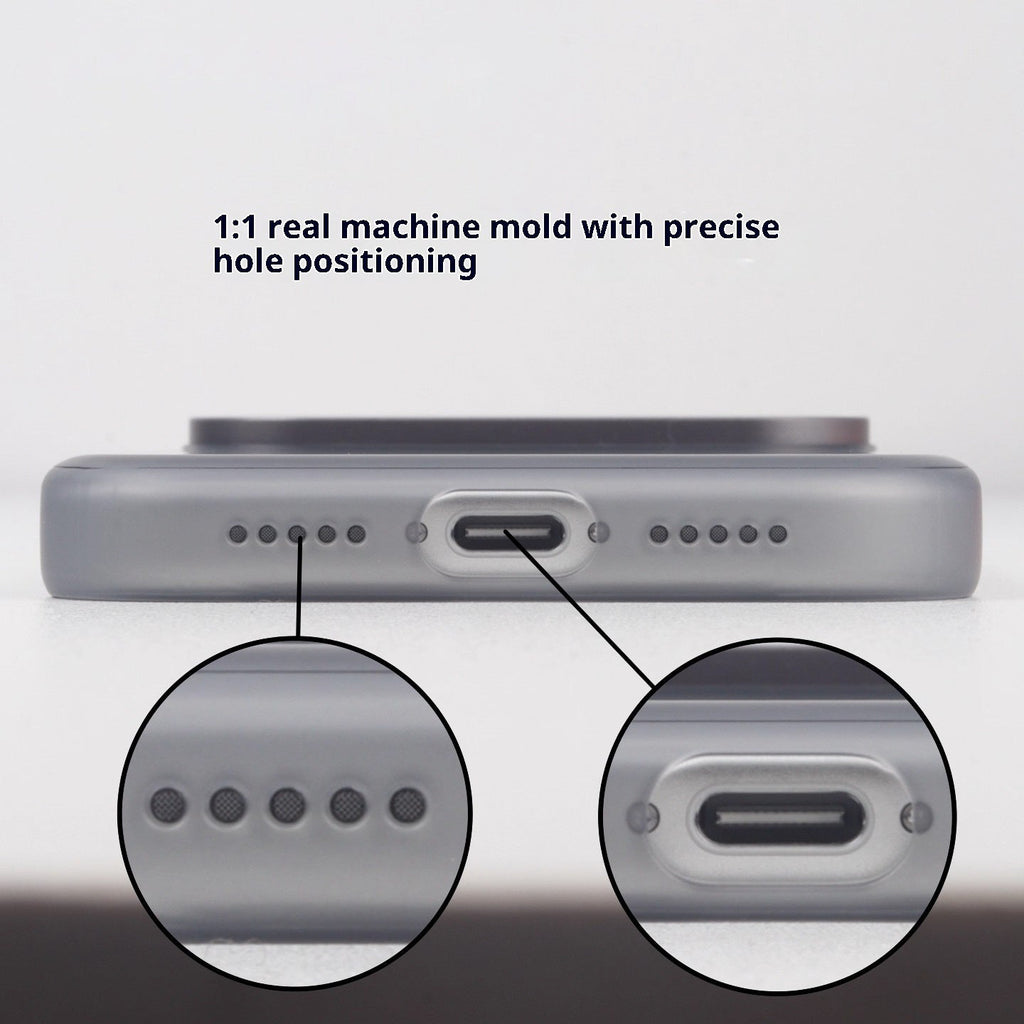 Frosted Magnetic Suction Suitable For 17promax Phone Case PC Skin Feeling Drop-resistant